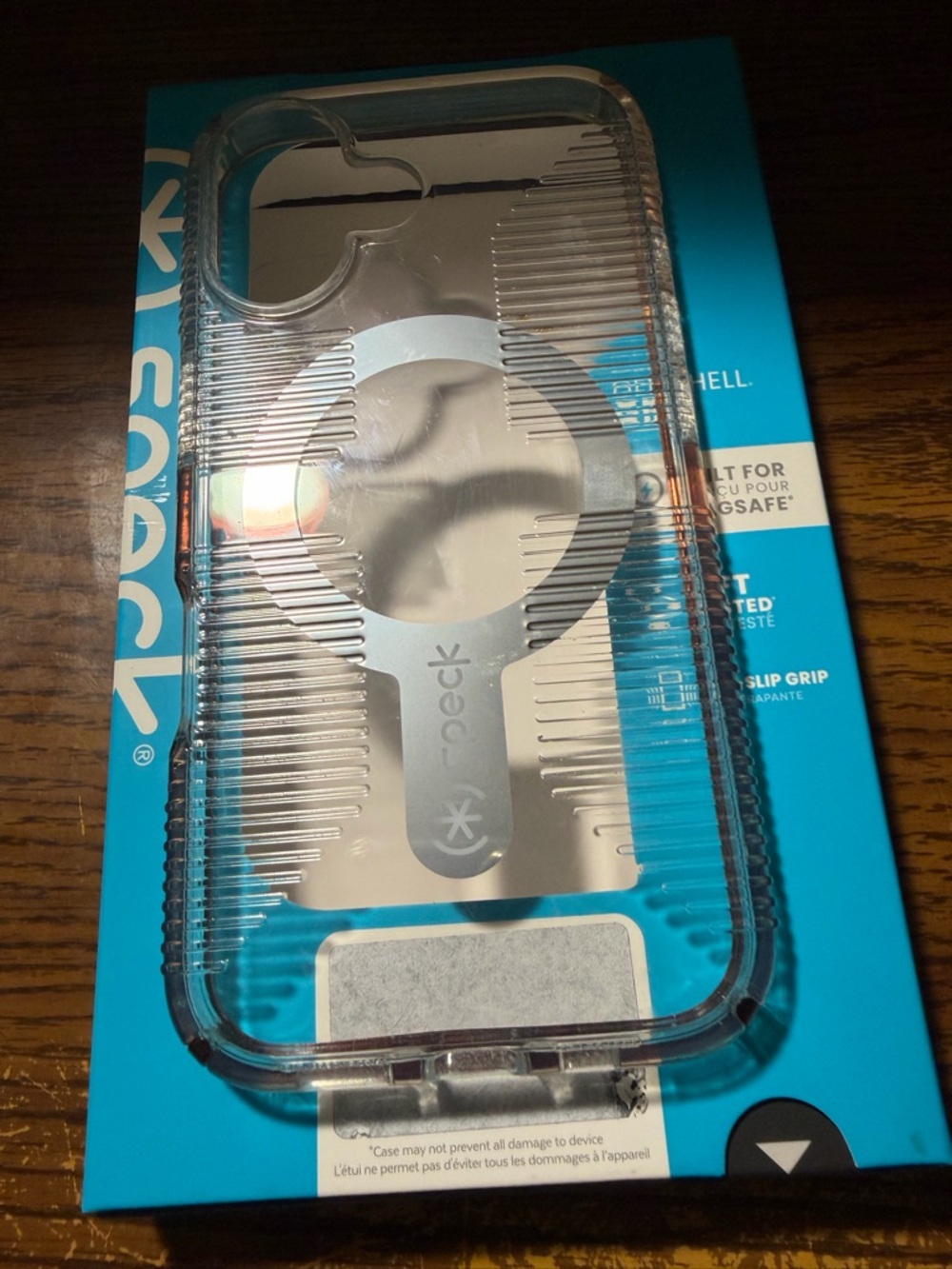 Speck Clear IPhone 16 Case with Accents MagSafe-Ready EUC